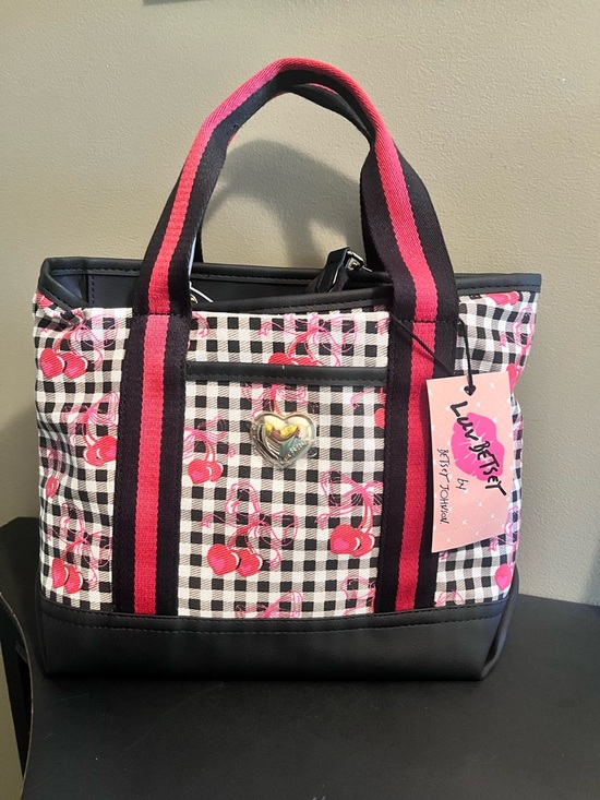 Betsey Johnson Handbags - Luv Betsey by Betsey Johnson Cherry Gingham Tote Bag purse . NWT
